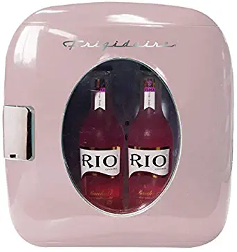 Frigidaire EFMIS462-PINK 12 Can Retro Mini Portable Personal Fridge/Cooler for Home, Office or Dorm, Pink (Renewed)