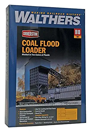 Walthers HO Scale Cornerstone Series174 Coal Flood Loader 4 x 6 x 11" 10 x 15 x 27.5cm