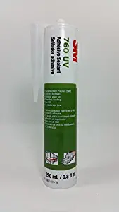 3M 760 UV White Hybrid Adhesive Sealant 9.8 oz/290 mL, 1 Tube.