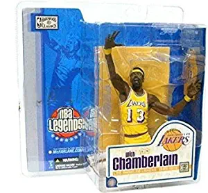 McFarlane Toys NBA Sports Picks Legends Series 1 Action Figure Wilt Chamberlain (Los Angeles Lakers) Yellow Uniform Variant