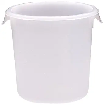 Rubbermaid Commercial Products FG572400WHT Round Storage Container, 8 Quart Capacity (Pack of 12)