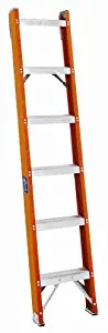 Louisville Ladder FH1005 300-Pound Duty Rating Fiberglass Shelf Ladder, 5-Foot
