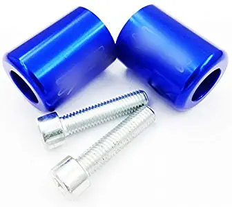 HTTMT MT220-009- Hand Bar Ends Compatible with Kawasaki Ninja 250 500 Zx600 Zx6 636 Zzr600 Zx6R Zx6Rr Blue