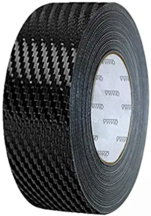 VViViD Black Carbon Fiber Air-Release Adhesive Vinyl Tape Roll (3 Inch x 20ft)