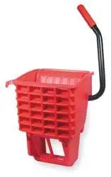 RUBBERMAID COMMERCIAL PRODUCTS SIDE PRESS WRINGER RED WAVE BREAK BUCKETS 6127-88 RED