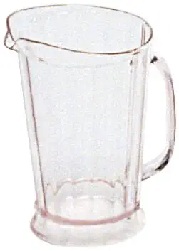 Rubbermaid Commercial Products FG333400CLR Bouncer II Pitcher, 60 oz (Pack of 6)