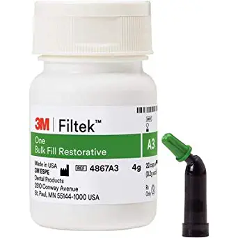 3M 4867A3 Filtek One Bulk Fill Capsule, Refill Pack, A3 Shade (Pack of 20)