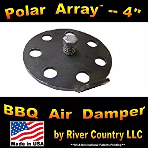 4" Polar Array BBQ Grill, Smoker or Pit Air Venting Damper Kit