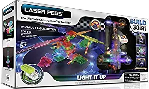 Laser Pegs Assault Helicopter Building Kit