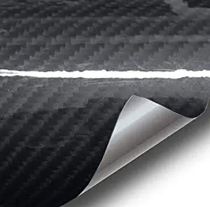 VViViD XPO Black Carbon Gloss Tech Art 3 Layer 3D Realistic True Carbon Fiber Look Cast Vinyl Wrap (2ft x 5ft)
