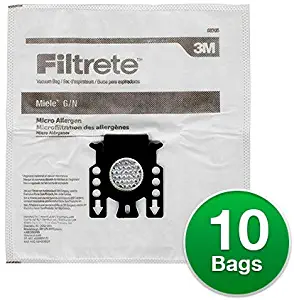 3M Filtrete Miele G/N Synthetic Vacuum Bag (10 Bags + 4 Filters)