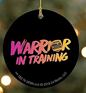 American Ninja Warrior Warrior in Training Ornament-Black/Pink-Double-Sided