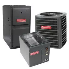 80,000 BTU 96% Gas Furnace and 2 ton 13 SEER Air Conditioner GMSS960803BN-GSX130241-CAPF1824B6