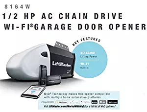 LiftMaster 1355 ( Replaced by 8164W ) Contractor Series 1/2 HP AC Chain Drive Wi-Fi® Garage Door Opener without Rail…