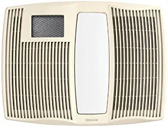 Broan-NutoneQTX110HFLTCeiling Heater, Fan, and Light Combo for Bathroom and Home, 0.9 Sones, 1500-Watt Heater, 36-Watt Lighting, 110 CFM