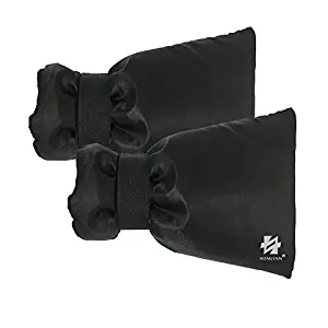 Homlynn Outdoor Faucet Cover Socks for Winter Freeze Protection, 8.66'' X 6.30'' with Upgraded Materials Set of 2(Black)