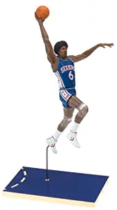 Julius Erving #6 Blue Jersey Philadelphia 76'ers McFarlane NBA Legends Hardwood Classics Six Inch Action Figure