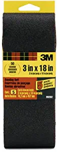 3M 99262NA Sanding Belt, Coarse 50-Grit 3 by 18-Inch, 5-Pack