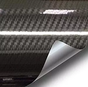 VViViD Epoxy High Gloss Carbon Fiber Automotive Vinyl Wrap (2ft x 5ft, Black)