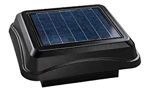 Broan 345CSOBK Curb Mount Solar Powered Attic Ventilator, 28-Watt, Black