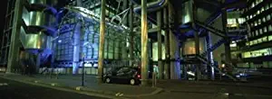 Posterazzi Car in Front of an Office Building Lloyds London England Poster Print, (36 x 13)