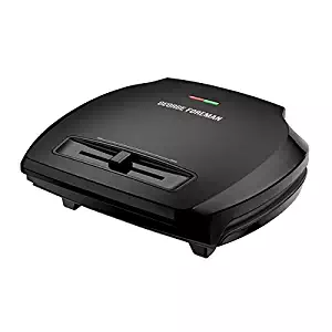 George Foreman 5-Serving Classic Plate Grill and Panini Press, Black, GR350VB