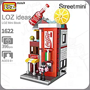 LOZ Cocacola Shop NO.1622 Mini Construction Building Micro Blocks Compatible Nano Chistmas Bithday Gifts for Kids DIY Figures Assemble Educational Toys Model Kits