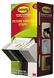 Command - Picture Hanging Strips, 5/8" x 2 3/4", White, 50/Carton 17201CABPK (DMi CT