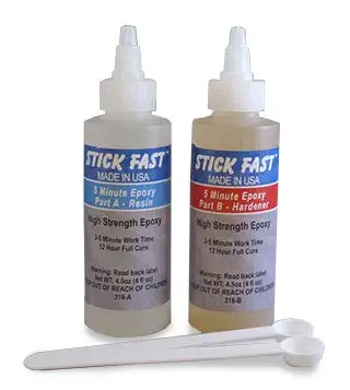 Stick Fast 318 CA 5 Minute Epoxy Kit, clear