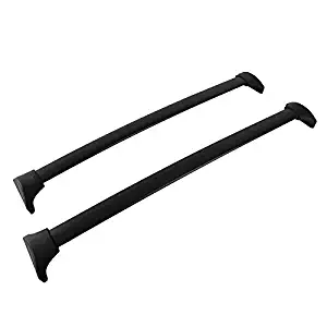 Spec-D Tuning For Honda Pilot Black Aluminum Roof Top Rack Side Rail Luggage Bike Cross Bars