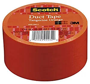 Scotch Duct Tape, Tangerine Orange, 1.88-Inch by 20-Yard