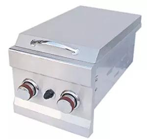 SUNSTONE 2CSB-LP Slide-In Double Side Burner Propane Gas Grill