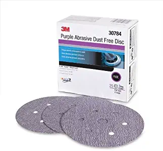 3M 30784 Purple 6" P80E Grit Dust-Free Abrasive Disc (Pack of 4)