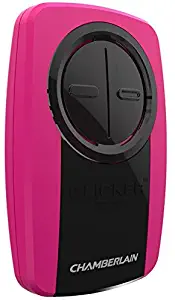 Chamberlain Klik3u-pk (Pink) Clicker Universal Garage Door Opener Remote Control by chamberlain