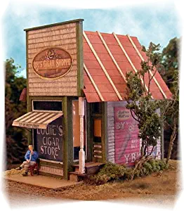 Bar Mills HO Scale Model Railroad Building/Structure Kit Papa Lous Cigar Shoppe