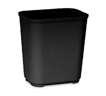 Rubbermaid FG254300BLA Waste Can Fire Resistant Black 6/Ca