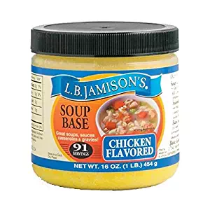 L.B. Jamison's Chicken Flavored Soup Base 16 Ounce (Pack of 3)