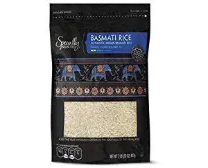 Authentic Aged Indian Basmati Naturally Aromatic Long Grain White Rice, Himalayan Grown - 32 oz.