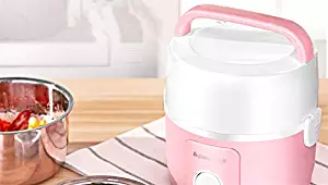220V Electric Heating Lunch Box mini rice cooker Food-Grade Food Container Portable Double layer Food For Kids