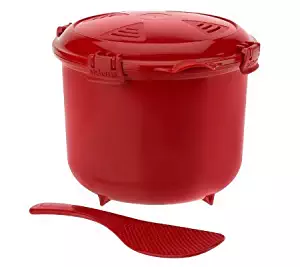 Sistema Rice Microwave Multicooker Steamer 2.6 Litre, 87.9 Oz, 11 Cups or 2.75 Quart, Colors May Vary