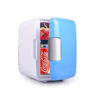 TDORA Portable Mini Fridge,Makeup Refrigerators Dual-Use Fridge Cooler and Warmer Tiny Retro Refrigerator with Home Use Plug for Home Room Car