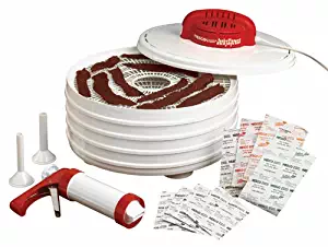 NESCO FD-28JX, Jerky Xpress Dehydrator Kit with Jerky Gun, White, 350 watts