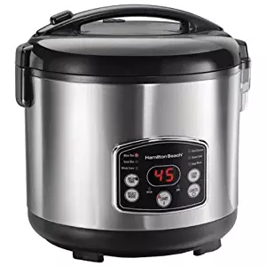 Hamilton Beach Rice & Hot Cereal Cooker, 7-Cups uncooked resulting in 14-Cups (Cooked), 37549