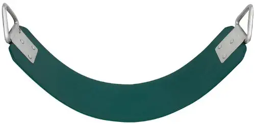 Swing Set Stuff Commercial Rubber Belt Seat with SSS Logo Sticker, Green