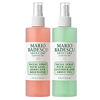 Mario Badescu Facial Spray Duo, 4 Fl Oz, 2 Count