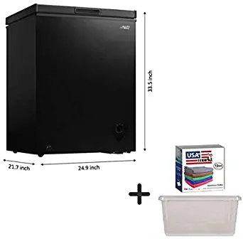 Arctic King Chest Freezer, Black (5 cu ft, Black)