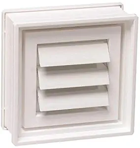 PITTSBURGH Glass Block Co 8 in. x 8 in. x 3 in. Dryer Vent for Glass Block Windows