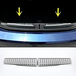 HOTRIMWORLD Interior Rear Trunk Door Sill Scuff Plate 2pcs for Alfa Romeo Giulia 952 2017-2019