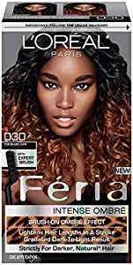 L'Oreal Paris Feria Brush-On Intense Ombre Effect Hair Color, 030 for Black Hair