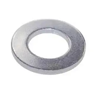 Steel Flat Washer, Zinc Plated Finish, ASME B18.22.1, 3/8" Screw Size, 13/32" ID, 13/16" OD, 0.065" Thick (Pack of 100)